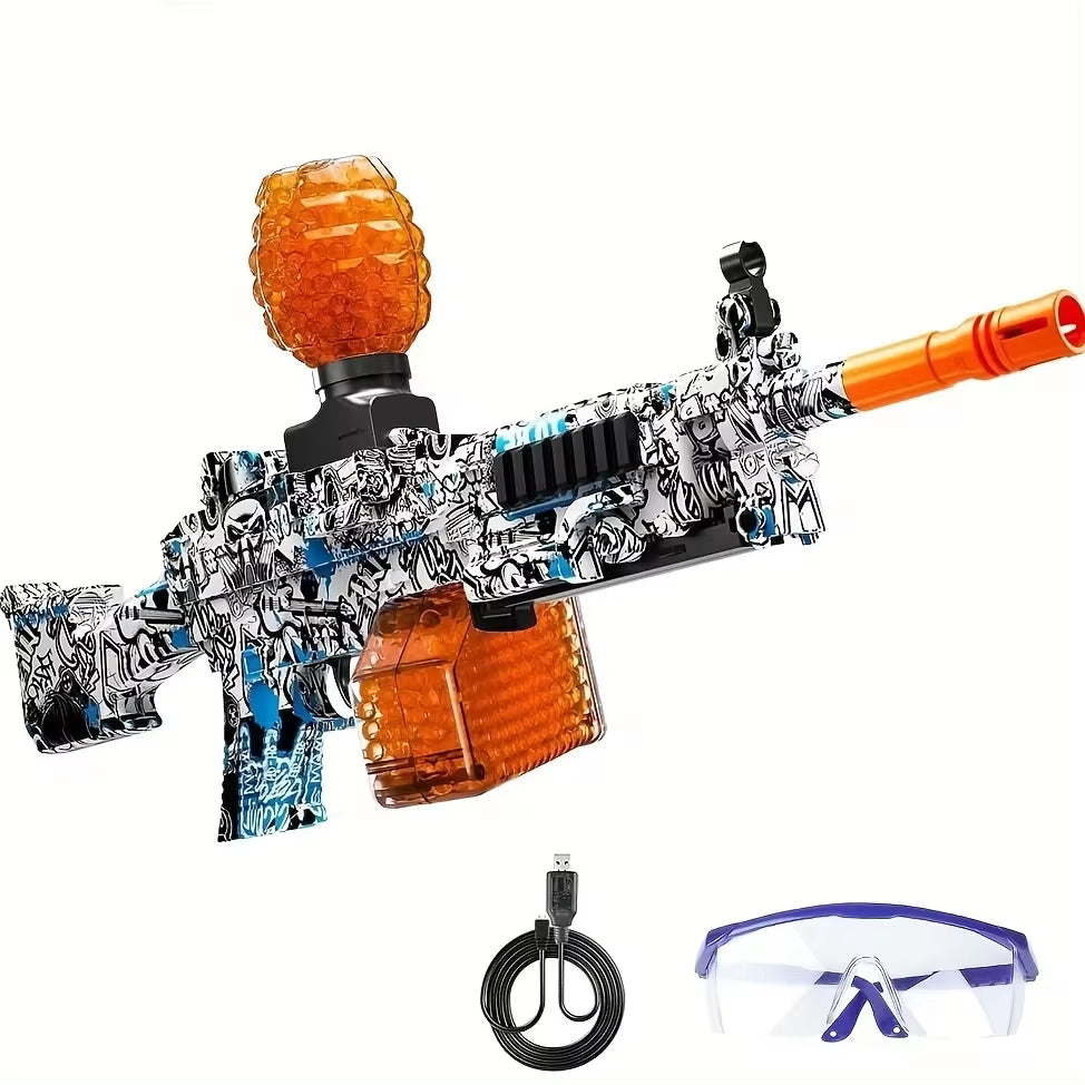 GEL Electric Ball Blaster, Rechargeable Battery, Automatic, Outdoor Games Toys for Activities Team Game M249