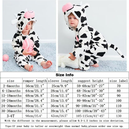 Halloween Baby Costumes Toddler Onesie Pajamas Infants Romper Boys Girls Animal Dress up Clothes 2-30 Months